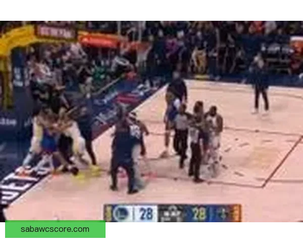 勇士掘金赛场冲突三人被罚小佩顿撞倒对手领一级恶犯